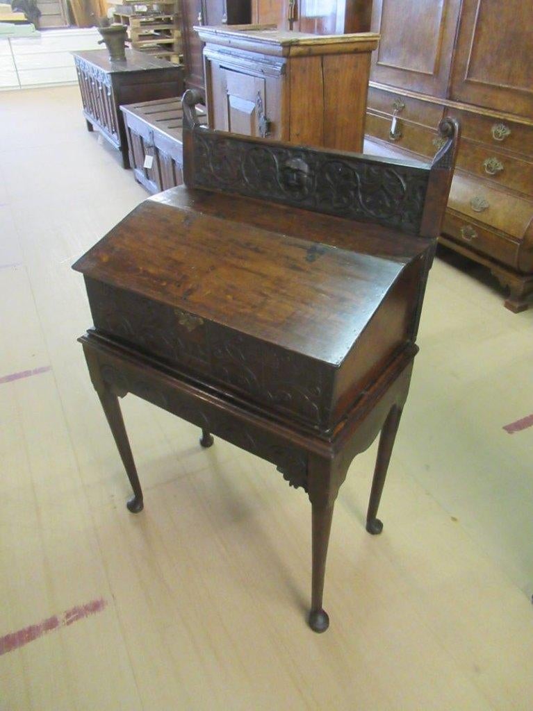 Oer 11599 vroeg 18e eeuwse Engelse bijbelkist "anno 1711", Ophalen