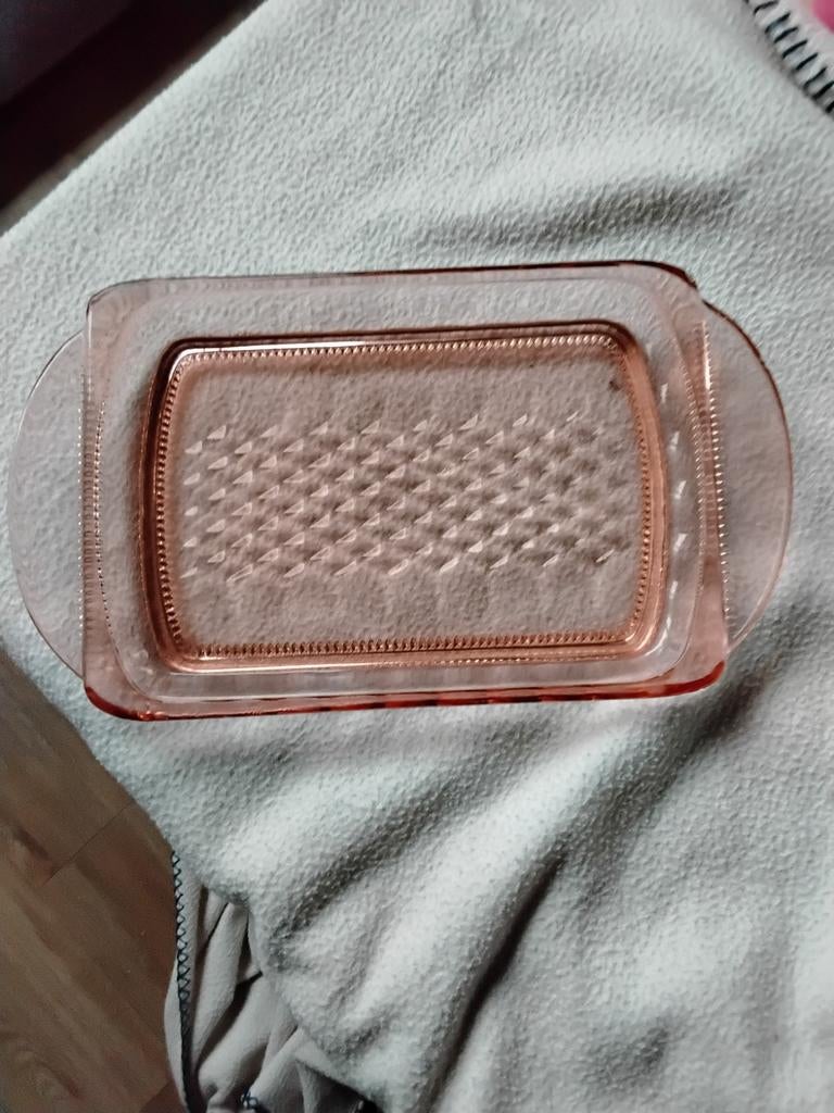 Serveerschaaltje 27x15cm kleur oud roze, Ophalen of Verzenden