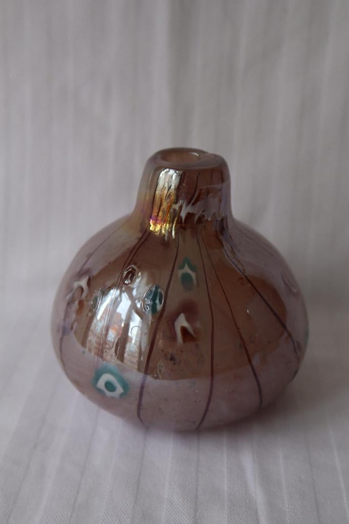 Murano millefiori stijl glazen vaas Des Pots, Ophalen of Verzenden