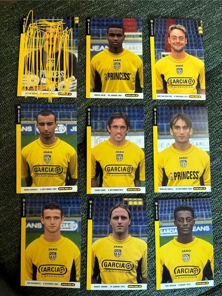 NAC Spelerskaarten 2002/2003, Ophalen of Verzenden, Zo goed als nieuw, NAC Breda, Spelerskaart
