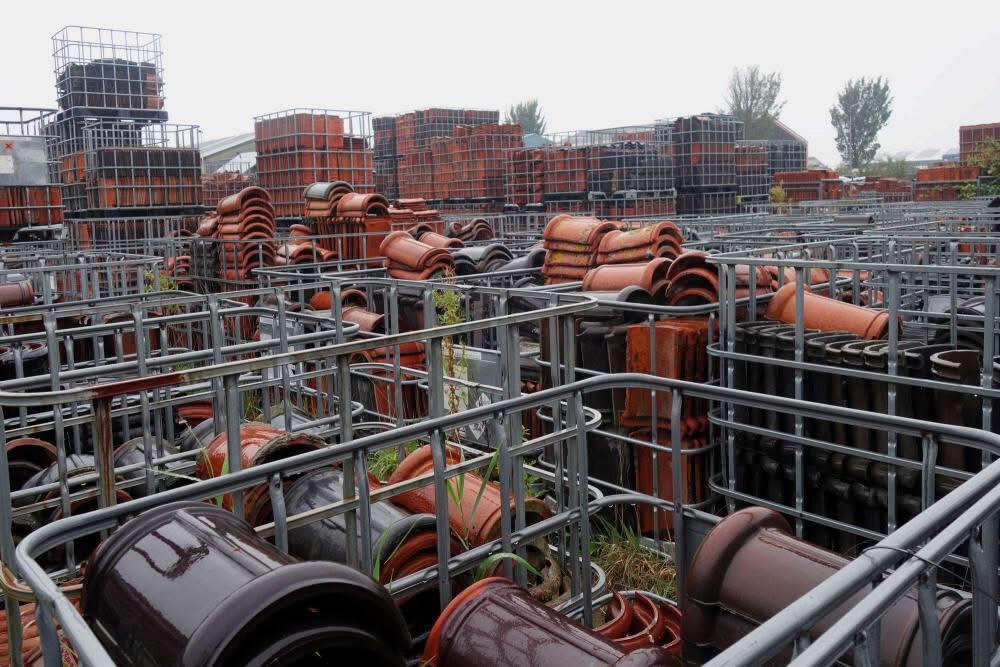 ✅ Gebruikte Dakpannen. Grote en diverse voorraad dakpannen., Doe-het-zelf en Verbouw, Dakpannen en Dakbedekking, Ophalen, Steen of Klei