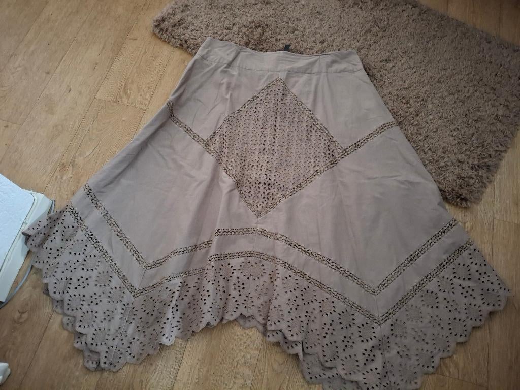 Prachtige aparte rok maat 46 NIEUW, Rainbow, Bruin, Maat 46/48 (XL) of groter, Nieuw