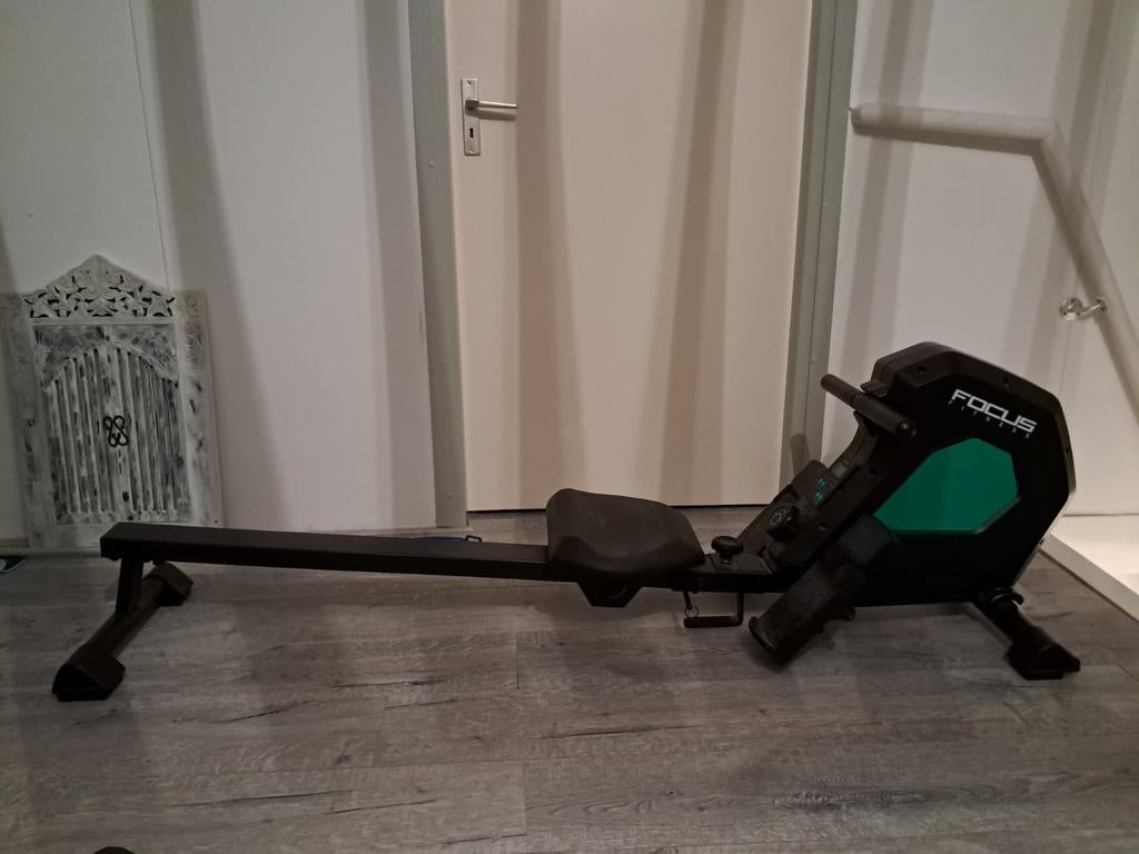 Roeitrainer Focus Fitness - Gebruikt, Sport en Fitness, Fitnessapparatuur, Ophalen, Metaal, Roeitrainer, Buik