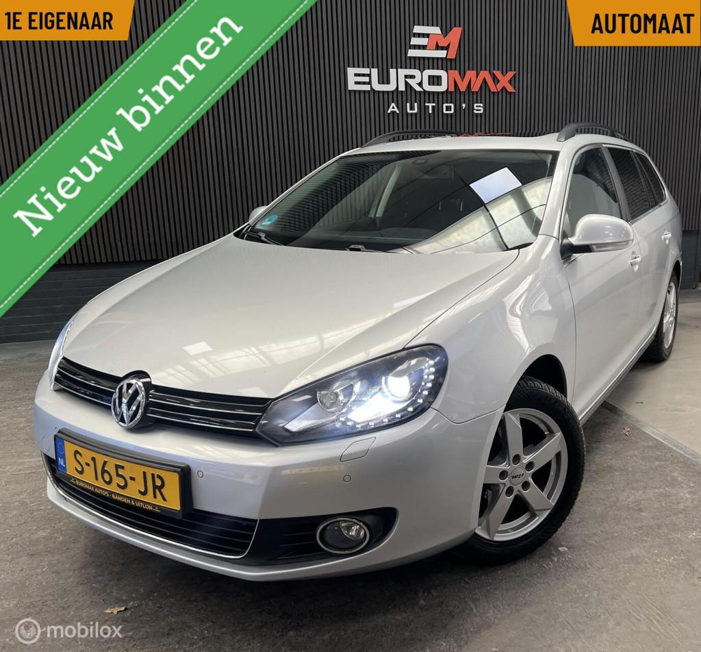 Volkswagen Golf Varant 1.4 TSI Highline 1e Eigenaar-Automaat, Auto's, Volkswagen, Euro 5, Stof, Gebruikt, Zwart