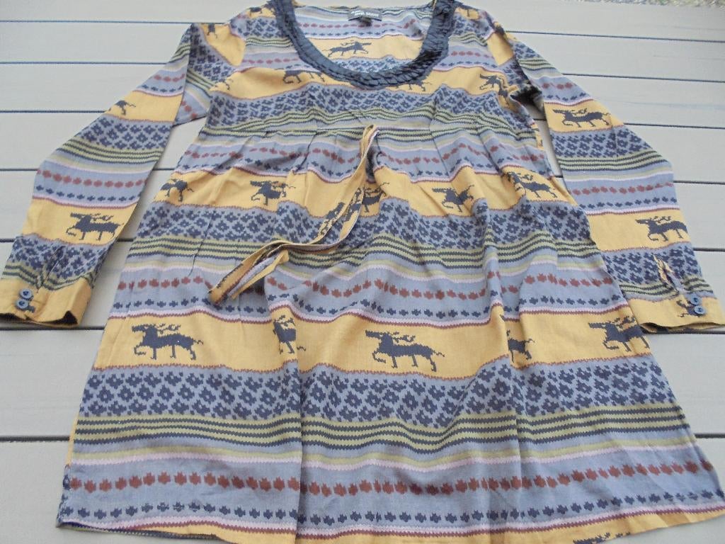 Bruin zwarte tuniek ANNA SCOTT, Kleding | Dames, Bruin, Maat 42/44 (L), Anna Scott, Ophalen of Verzenden