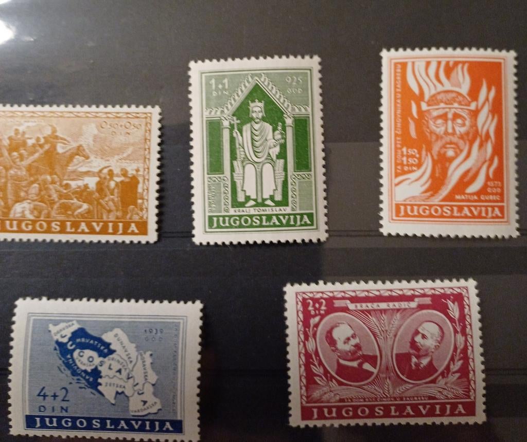 JOEGOSLAVIË 1940 serie 413 / 17 postfris, Ophalen of Verzenden, Dier of Natuur