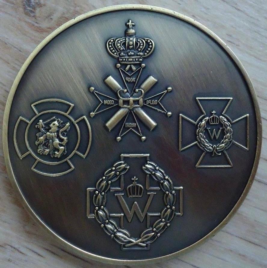 Gezocht coin KCT nr 2 uit overzicht coin KCT, Verzamelen, Militaria | Algemeen, Verzenden, Landmacht, Nederland, Embleem of Badge