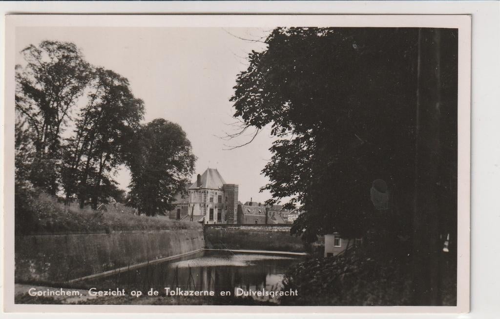 Gorinchem gezicht op de Tolkazerne, Verzamelen, Ansichtkaarten | Nederland, Ophalen of Verzenden, Ongelopen, Zuid-Holland