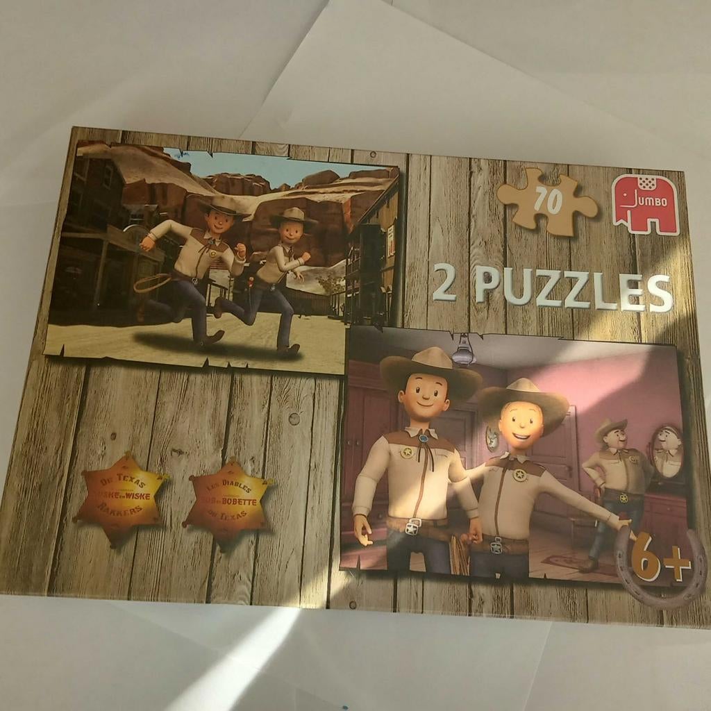 Jumbo Suske en Wiske 2 puzzels 70 stukjes, Ophalen, Minder dan 500 stukjes, Gebruikt