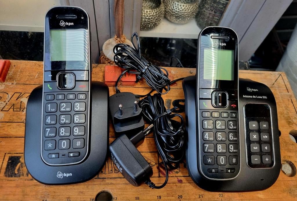 KPN Arizona de Luxe 500 draadloze telefoons (2 stuks), Ophalen, Gebruikt, 2 handsets