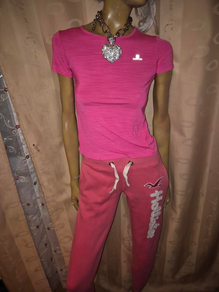 Hollister broek roze maat S, Ophalen of Verzenden, Zo goed als nieuw, Roze, Maat 36 (S)