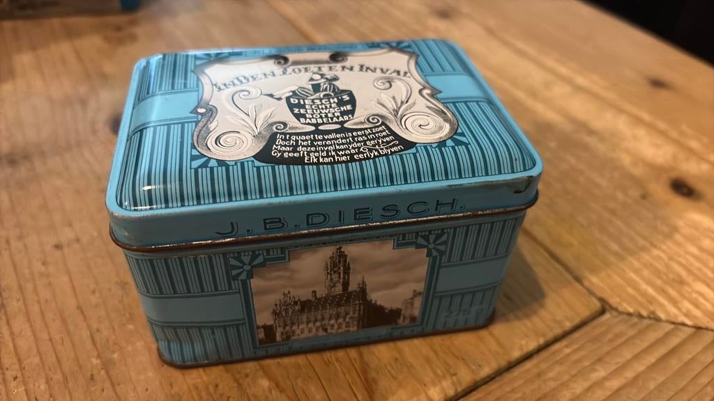 Vintage Zeeuwse babbelaars blik, Ophalen of Verzenden, Gebruikt, Overige, Overige merken