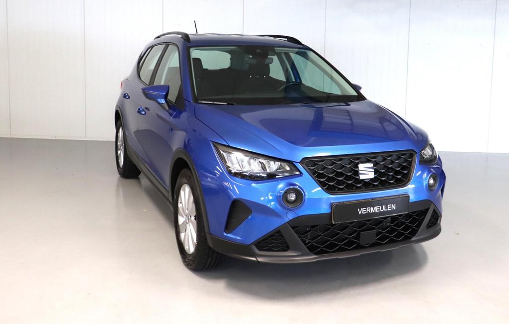 Seat Arona 1.0 TSI Style Business Intense – Trekhaak, Stof, Gebruikt, 95 pk, Blauw