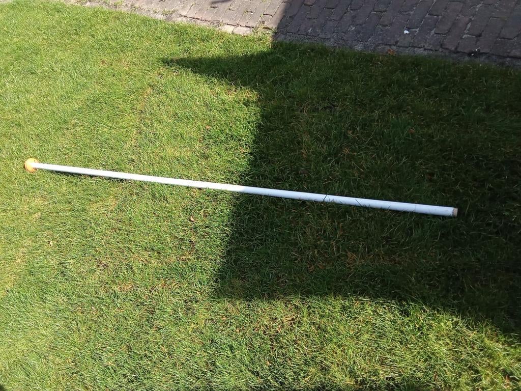 Vlaggenstok 2 meter, Ophalen