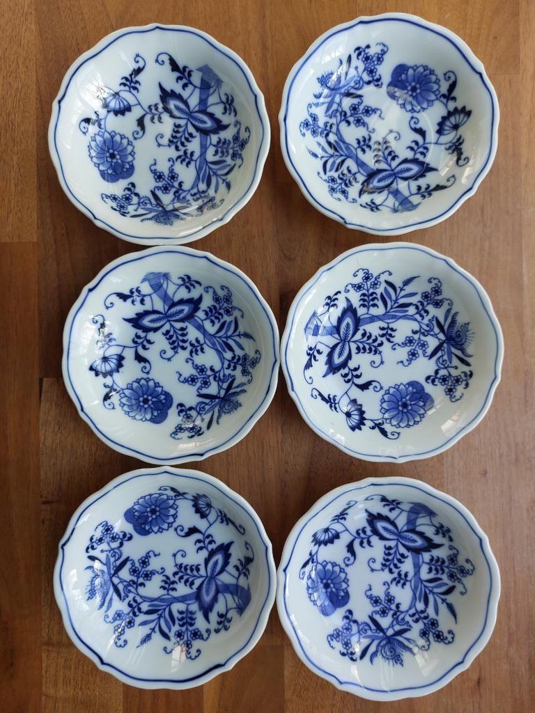 Blue Danube schaaltjes - set van 6, Antiek en Kunst, Ophalen of Verzenden