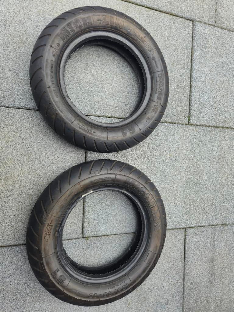 Scooter banden 100/90-10, Ophalen of Verzenden, Gebruikt