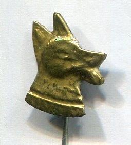 Herders hond koper speldje ( N_058 ), Verzenden, Zo goed als nieuw, Dier of Natuur, Speldje of Pin