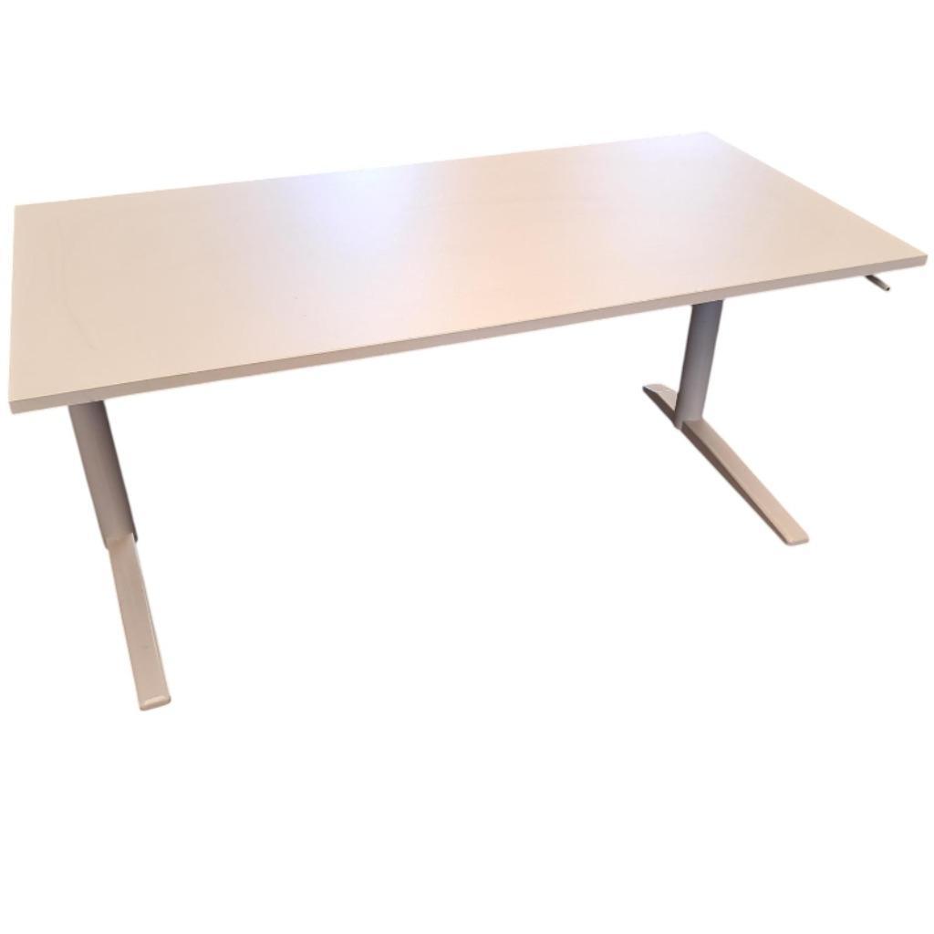 Slingerbureau Wit Wit B-Keus 160 x 80, Ophalen of Verzenden, In hoogte verstelbaar, Gebruikt