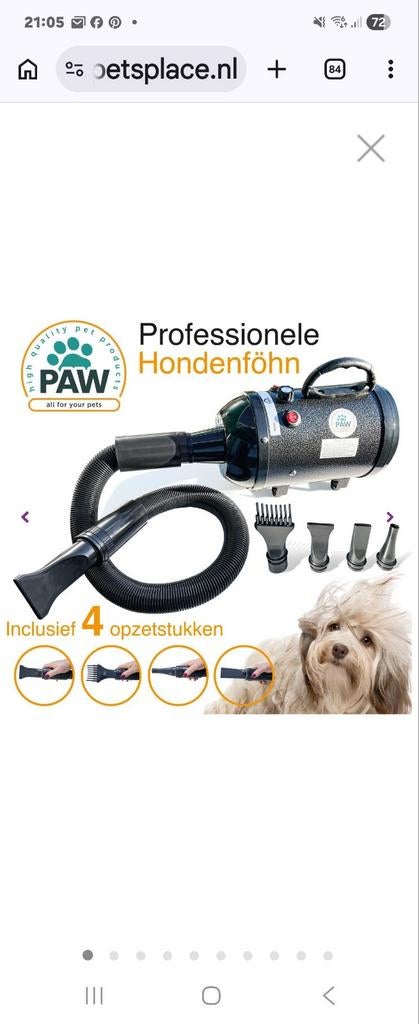 PAW Hondenföhn, Ophalen, Nieuw