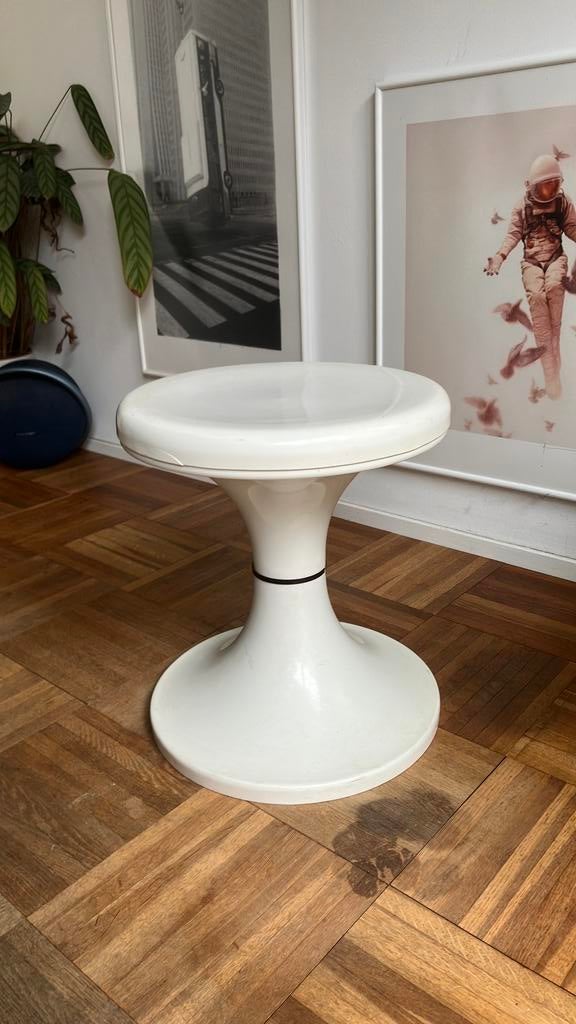 Vintage kruk space age, Ophalen of Verzenden, Gebruikt, Kunststof