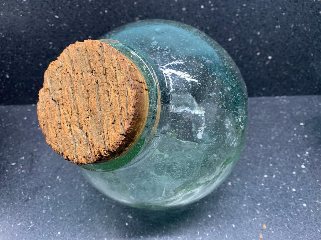 Voorraadpot met deksel van kurk, Ophalen of Verzenden, Zo goed als nieuw