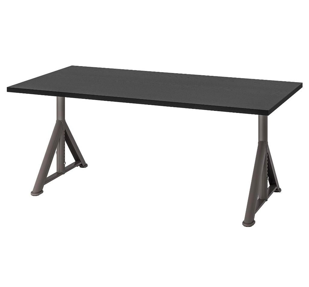 Ikea Idåsen bureau 160x80 - Zwart, in hoogte verstelbaar, Ophalen, In hoogte verstelbaar, Zo goed als nieuw, Bureau