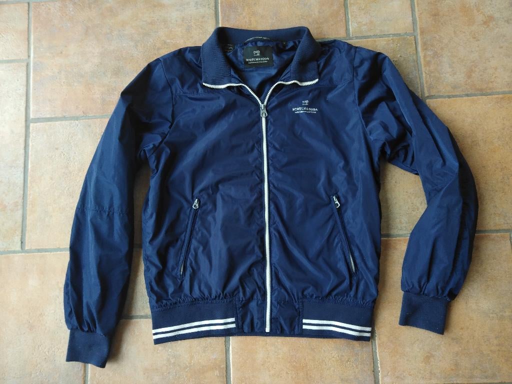 Scotch & Soda zomerjas maat L, Maat 52/54 (L), Blauw, Ophalen of Verzenden, Zo goed als nieuw