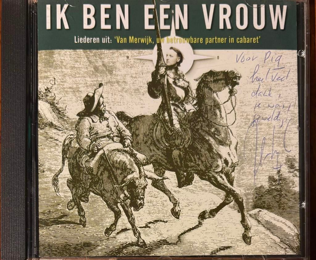 Jeroen van Merwijk - Ik Ben Een Vrouw (CD)(gesigneerd), Cd's en Dvd's, Ophalen of Verzenden, Zo goed als nieuw