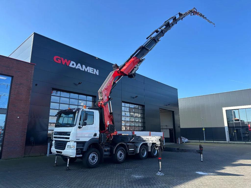 DAF CF 85.460 8x4 Tractor unit- Fassi F1100+Flyjib,winch Eur, Auto's, Vrachtwagens, Euro 5, Achterwielaandrijving, 460 pk, Bluetooth
