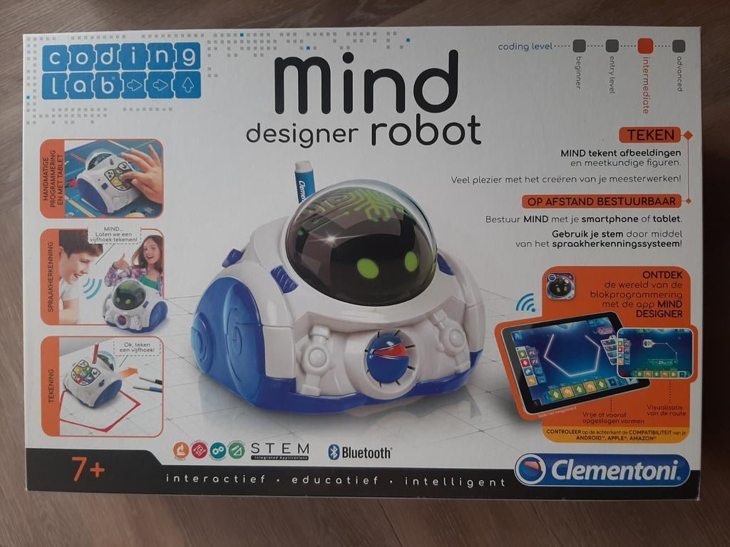 Clementoni Mind Designer Robot - Interactief en Educatief, Ophalen of Verzenden, Zo goed als nieuw, Bouwen, Met geluid