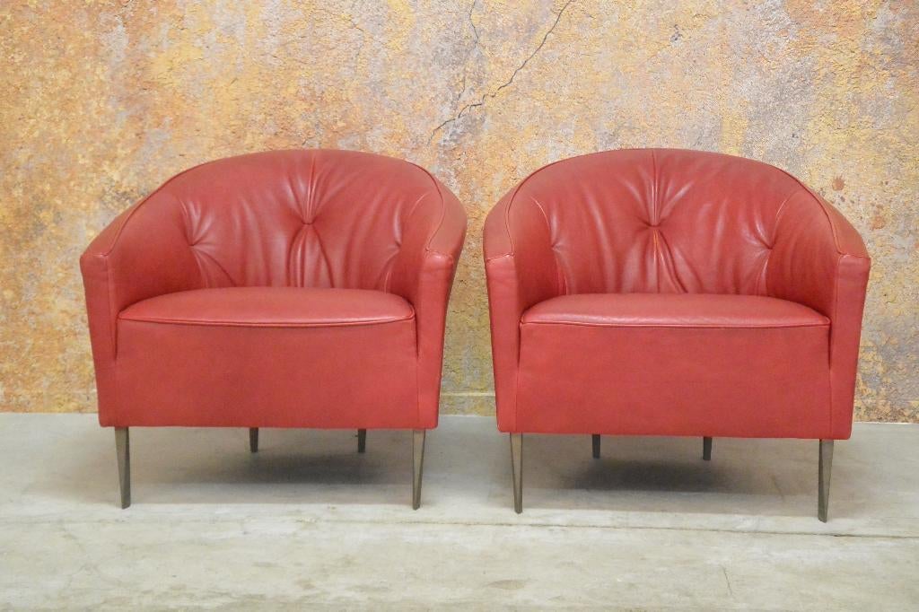 In nette staat 2 unieke Montis Suite design fauteuils