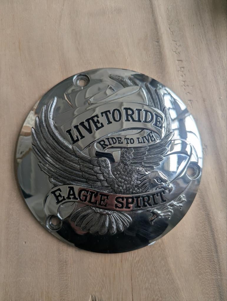 Derby cover Live to Ride Eagle Spirit Shovelhead, Motoren, Ophalen of Verzenden