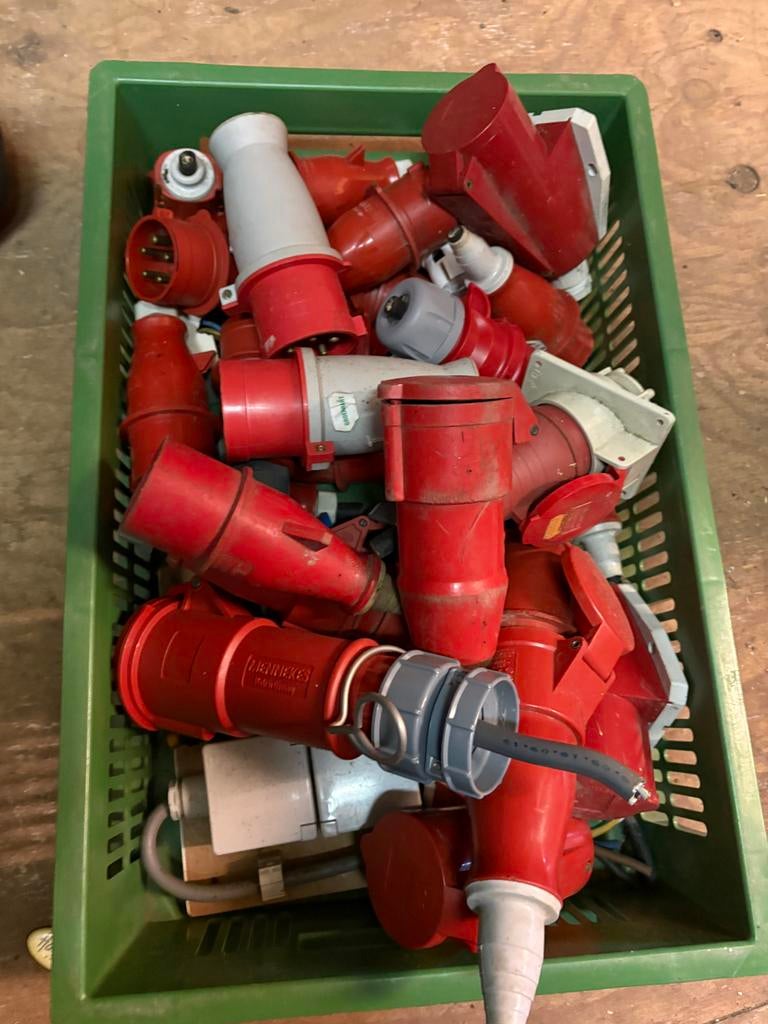 380 V stekkers, Doe-het-zelf en Verbouw, Elektra en Kabels, Ophalen, Gebruikt, Stekker