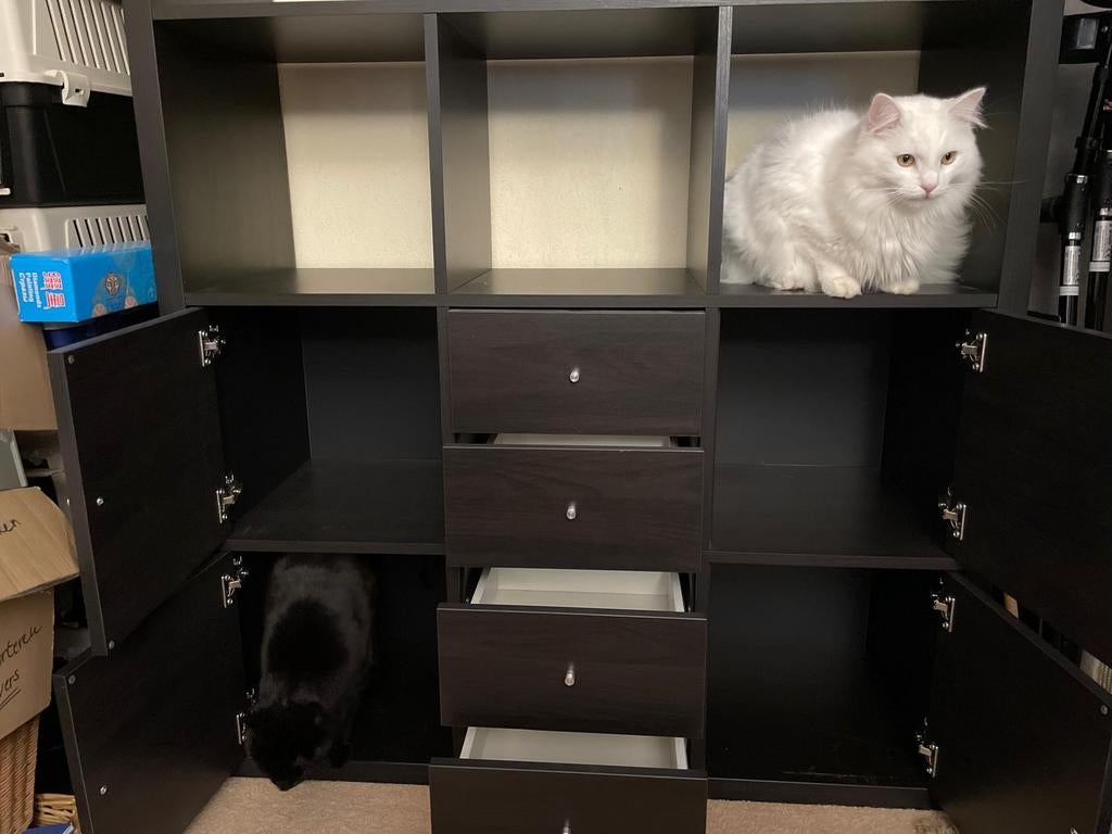 IKEA Kallax kast 112x145 met 12 vakken, 4 lades, 4 deuren, Huis en Inrichting, Ophalen