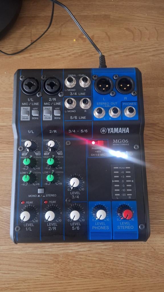 Yamaha MG06 mengpaneel, Ophalen of Verzenden