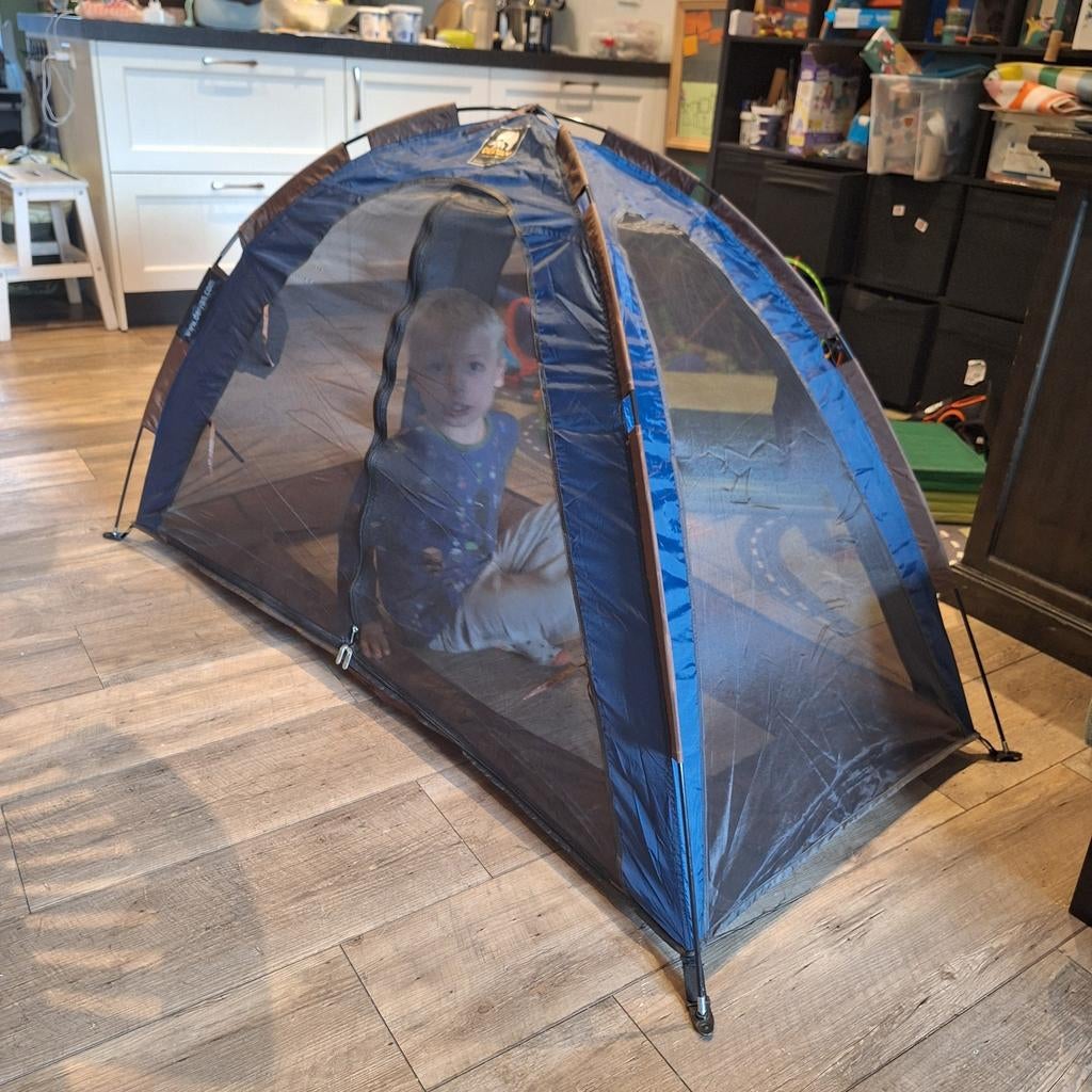 Deryan Bedtent Peuterbed 153x73x95cm - Donkerblauw, Ophalen of Verzenden