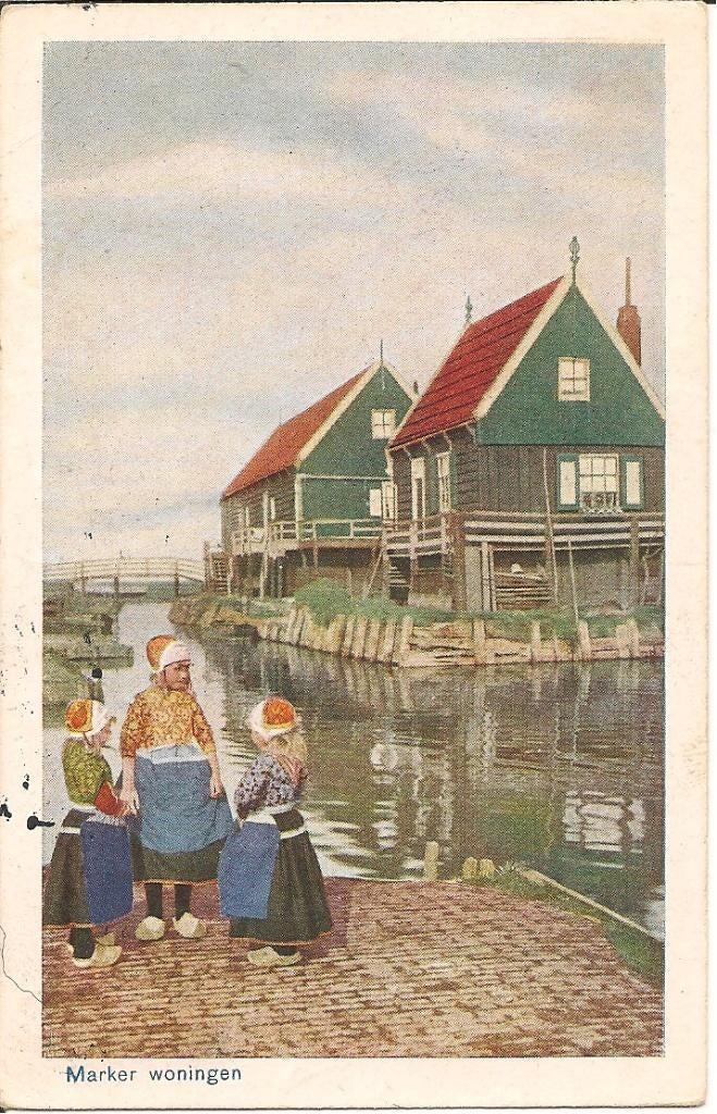 Marker Woningen   Marken., Verzamelen, Ophalen of Verzenden, 1920 tot 1940, Gelopen, Noord-Holland