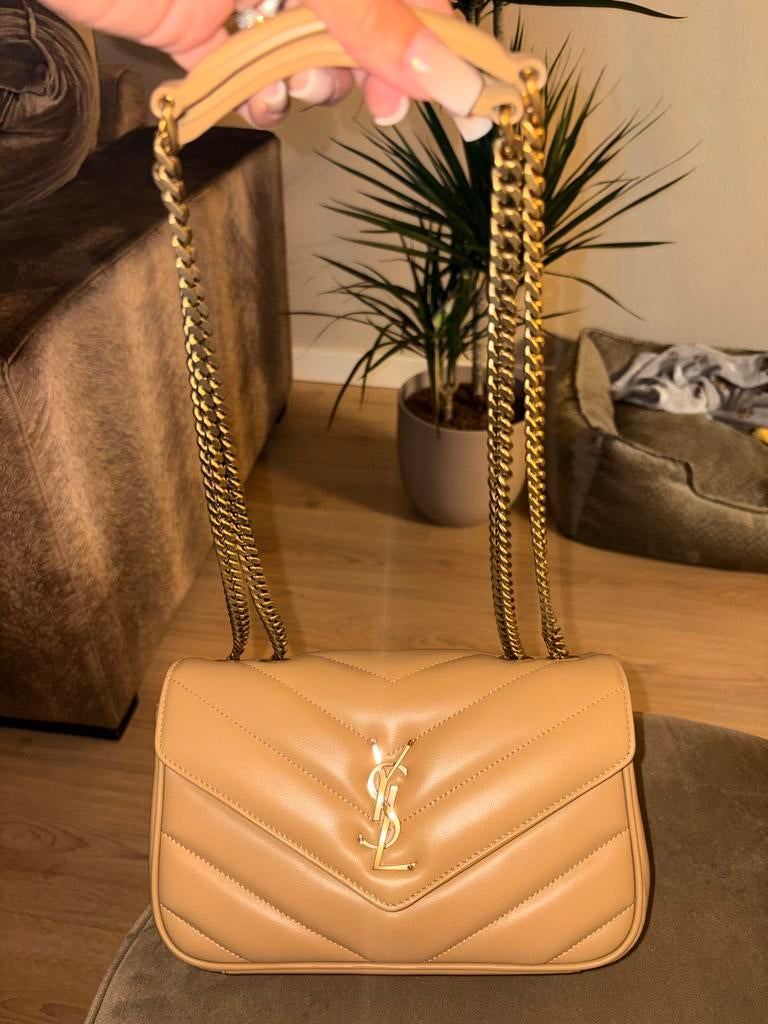 Ysl tas, Ophalen of Verzenden, Nieuw, Beige, Schoudertasje
