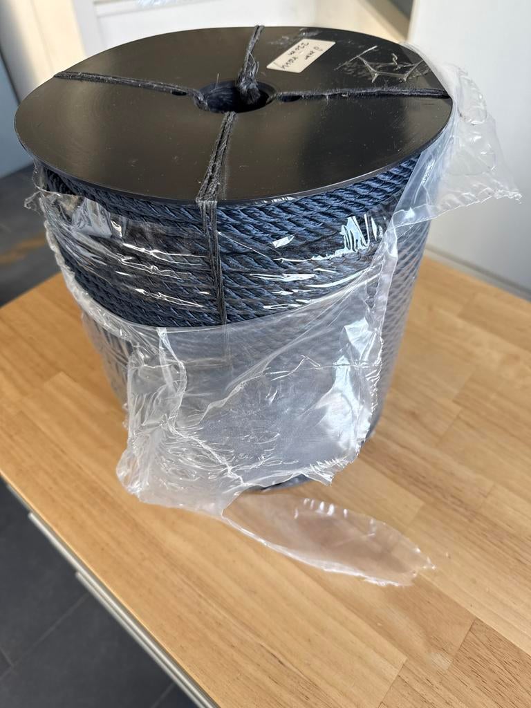 Nieuwe rol 8mm navy landvast of fenderlijn - 220 meter, Ophalen of Verzenden, Nieuw, Overige typen