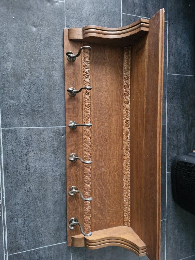 Antieke houte kapstok, Antiek en Kunst, Ophalen