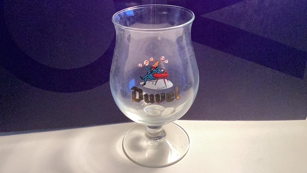 Duvel Jaarglas 2003 Kobe de Koe, Ophalen of Verzenden, Zo goed als nieuw, Glas of Glazen, Duvel