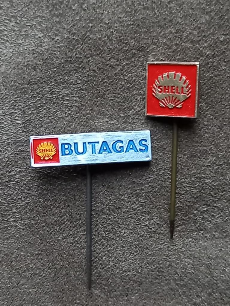 Speldjes Shell - Butagas, Verzamelen, Ophalen of Verzenden, Gebruikt