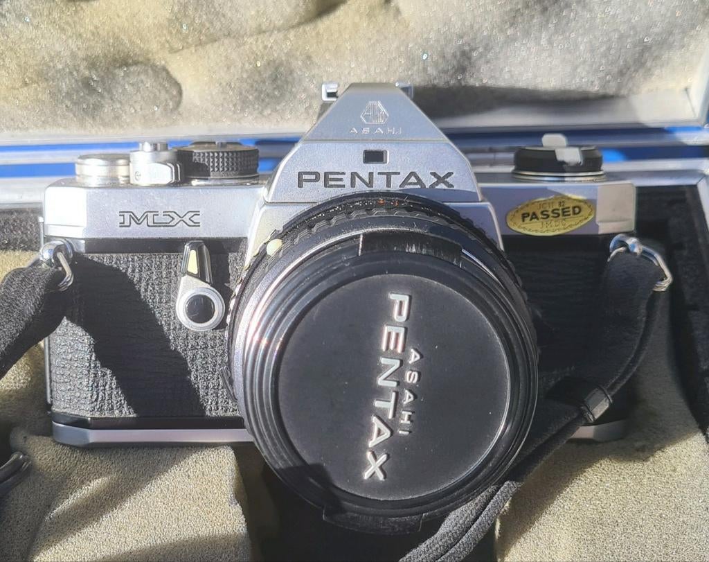 Pentax MX + 50mm 1.7 + 135mm 3.5 + koffer en toebehoren, Ophalen of Verzenden