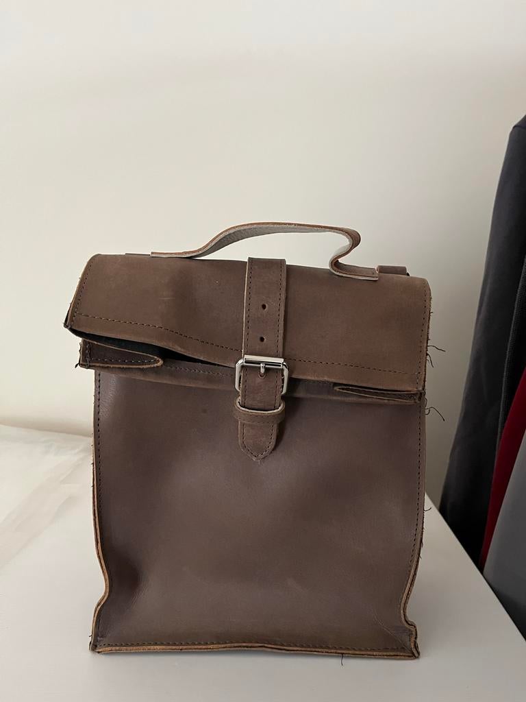 Laauw schoudertas - Zo goed als nieuw, Bruin, Zo goed als nieuw, Leer, Ophalen