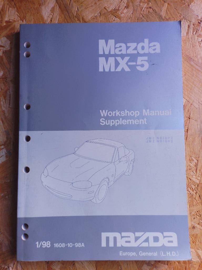 Mazda MX-5   1998 dealer werkplaatshandboek, Ophalen of Verzenden