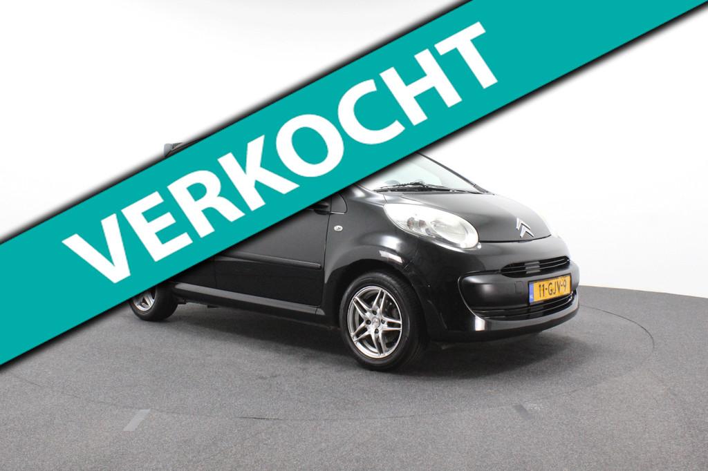Citroen C1 1.0-12V Sport | Airco | Half-lederen bekleding |, Voorwielaandrijving, Gebruikt, Zwart, 4 stoelen