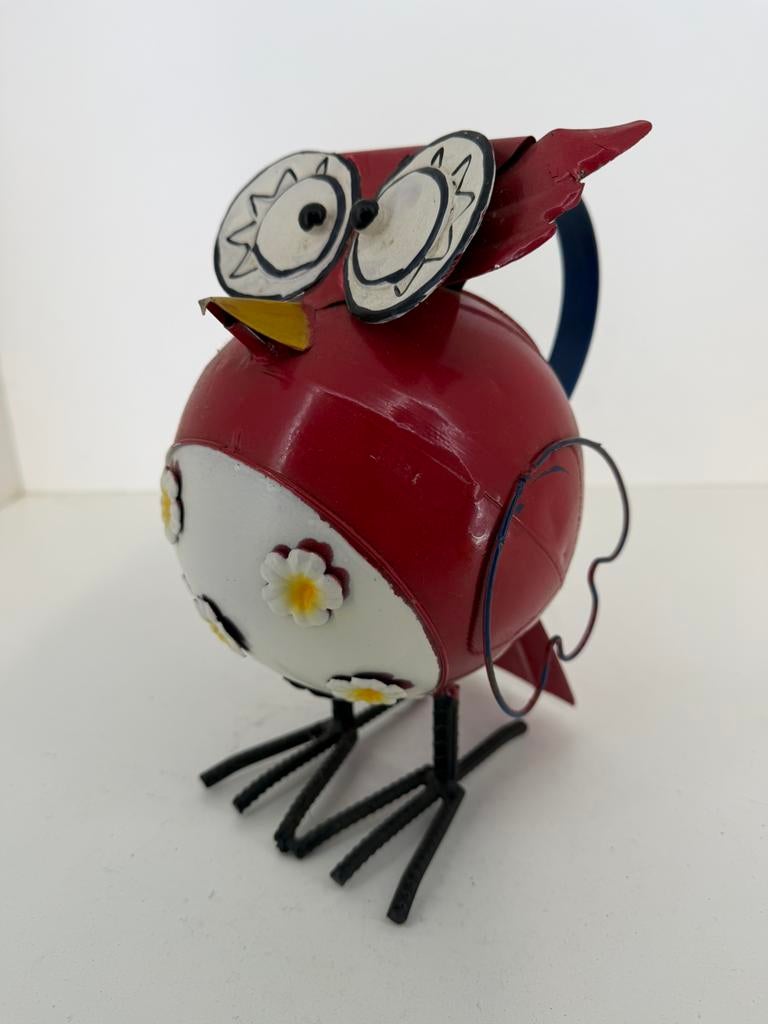 Metalen uil gieter / plantenbak, Tuin en Terras, Ophalen of Verzenden