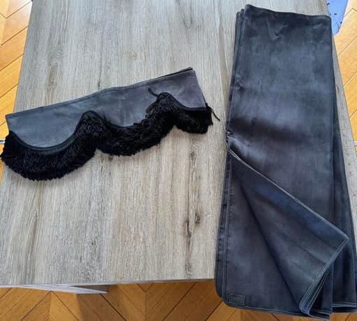 Raamband & Gordijnen Vrachtwagen - antraciet, Ophalen of Verzenden, Gebruikt