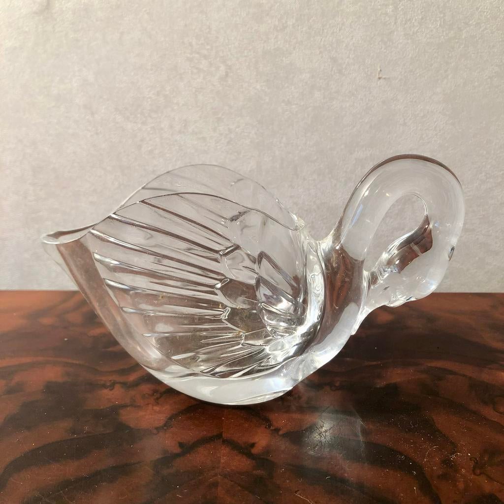 Glazen Zwaan Schaal - Decoratief en Elegant, Antiek en Kunst, Antiek | Glas en Kristal, Ophalen of Verzenden