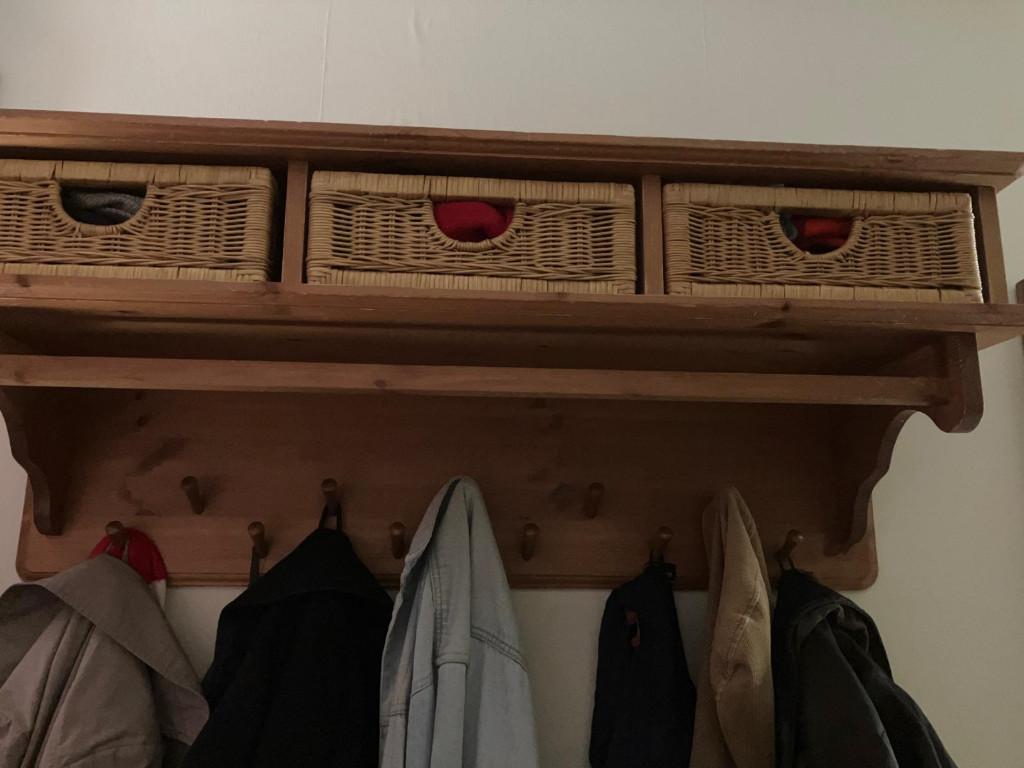 Wandkapstok, Gebruikt, Minder dan 100 cm, Hout, Ophalen